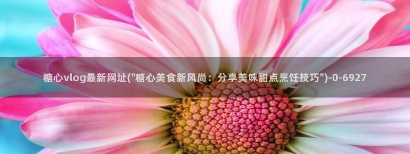 糖心vlog是啥?